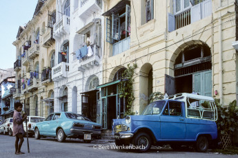 Nice houses in relatively in good shape, elsewhere in Yangon they were quickly deteriorating